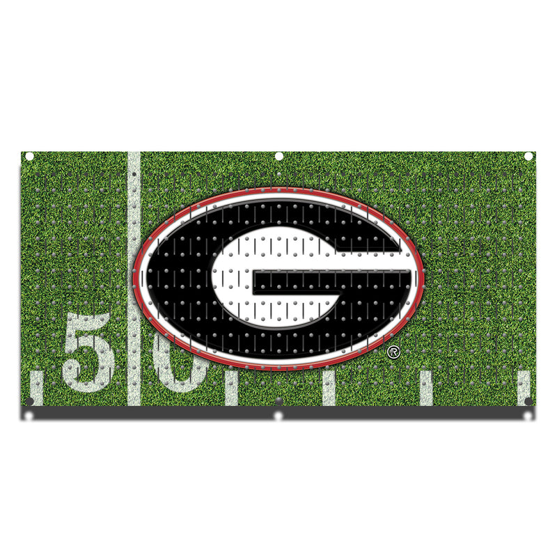 HHWC11098 - Georgia Bulldogs (1 Panel) | 16" x 32"(wide) | Printed Pegboards Horizontal | Collegiate