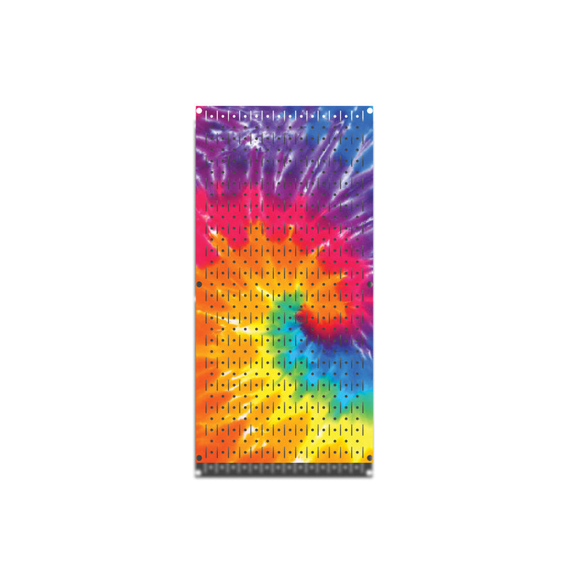 HWC11038C - Tie-Dye (1) Panel | 16" x 32"(tall) | VERTICAL Printed Pegboards | Stock Customizable