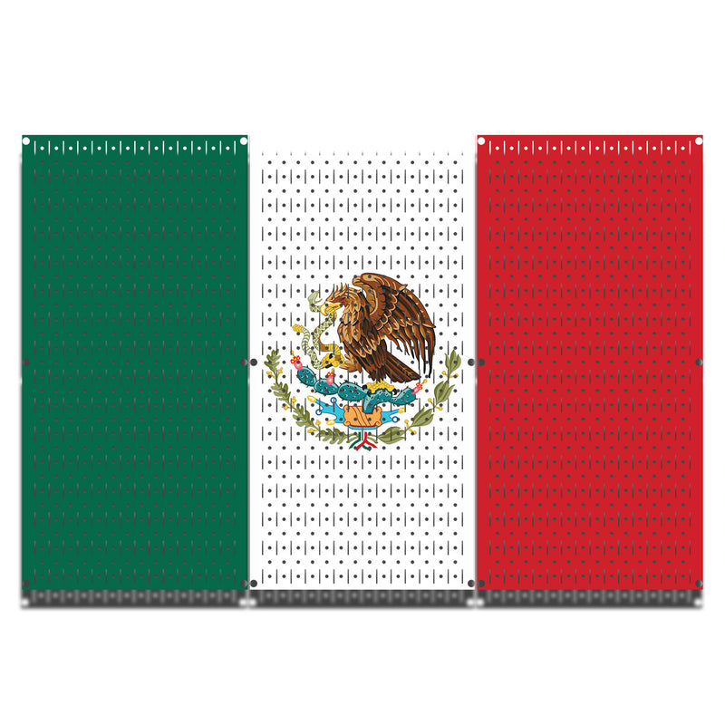 HWC13046 | Mexico Flag | Printed Wall Control Pegboard by HangTime®