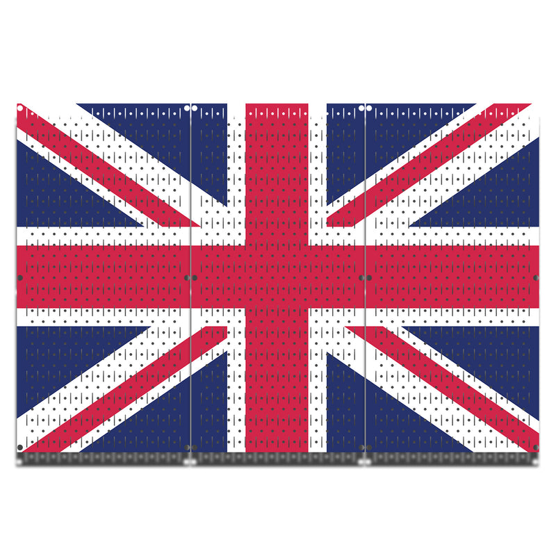 HWC13054 | Union Jack Flag | Printed Wall Control Pegboards by HangTime®