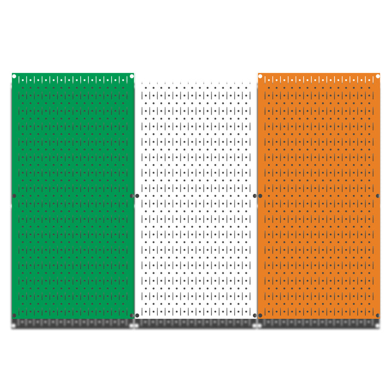 HWC13055 | Ireland Flag | Printed Wall Control Pegboards by HangTime®