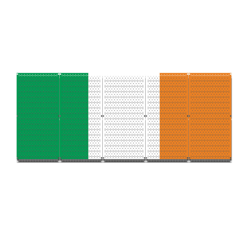 HWC15055 - Ireland Flag | Printed Pegboard by HangTime®