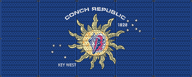 HWC15057 | Conch Republic | Printed Pegboard by HangTime®