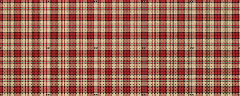 HWC15130C - Flannel Pattern (5) Panels | 80" x 32" (tall) | Printed Panels | Stock Customizable