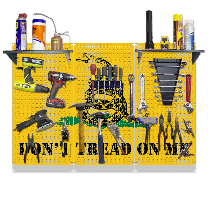 HWC13039 - Don't Tread On me (3 Panels) | 48" x 32" (tall) | Printed Pegboards